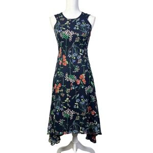 Tommy Hilfiger Ditsy Floral Fairycore Midi Dress Sleeveless Casual  Dress Size 2